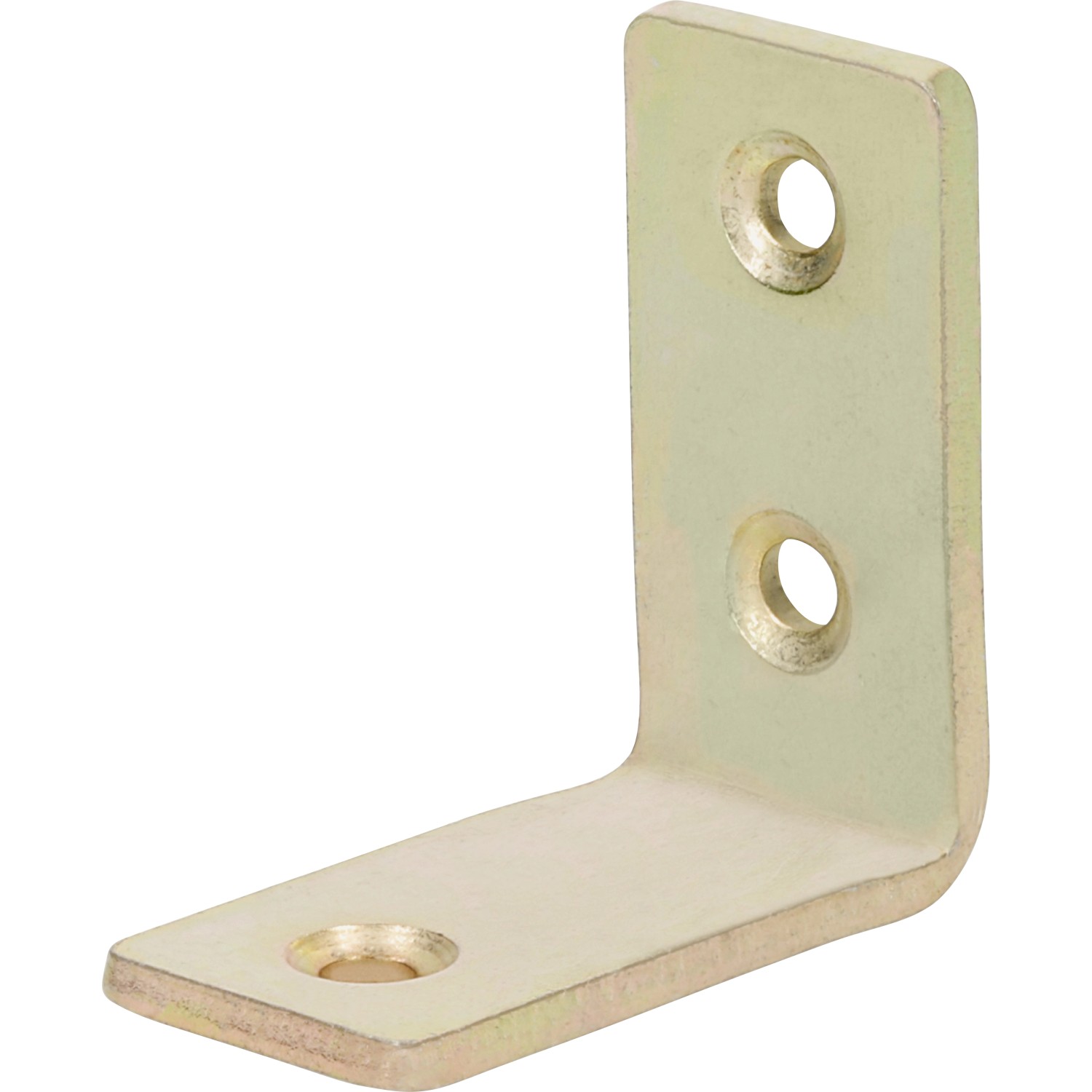 Konstrukční úhelník, žlutě pozinkovaný, 40 mm x 40 mm x 20 mm