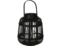 Koopman Bambusová lucerna černá pr. 19 x 24 cm Koopman Bambusová lucerna černá pr. 19 x 24 cm