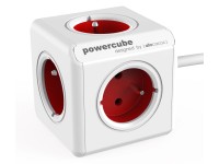allocacoc Rozbočovací kostka PowerCube Extended, 5 zás.+kabel 1,5 m, červená allocacoc Rozbočovací kostka PowerCube Extended, 5 zás.+kabel 1,5 m, červená
