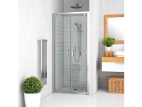 ROLTECHNIK Sprchové dveře do niky LLDO2 800 Brillant 2-křídlé, transparentní