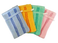 Žínka froté s poutkem, různé barvy, 1 ks, 21 x 14 x 2 cm