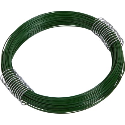 LUX-TOOLS Železný drát, pozinkovaný, zelený, pr. 1 mm x 32 m