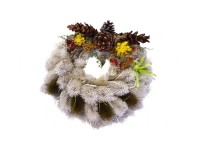 Hřbitovní věnec z bodláku VZPOMÍNÁME, pr. 20 cm