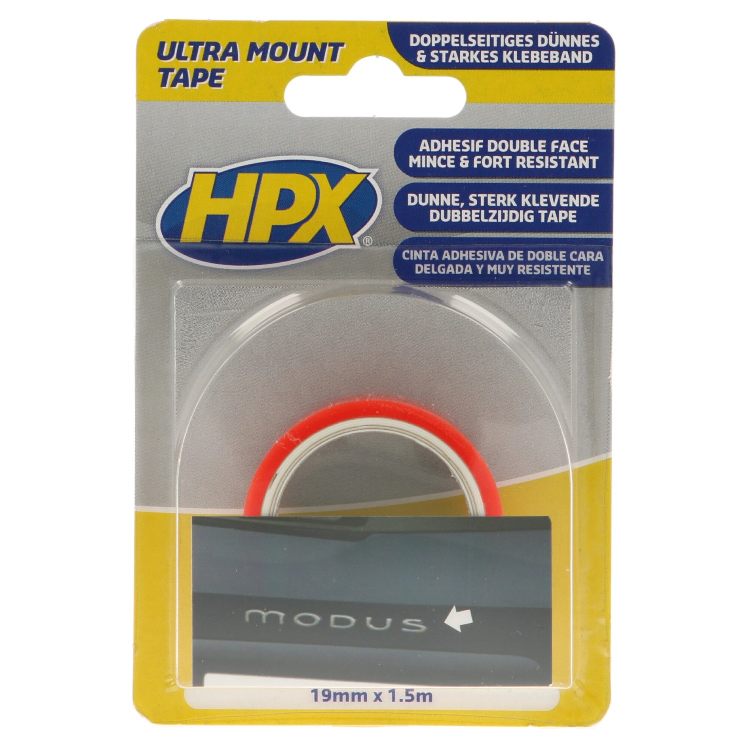 HPX Oboustranná lepící páska ULTRA MOUNT TAPE 19 mm x 1,5 m
