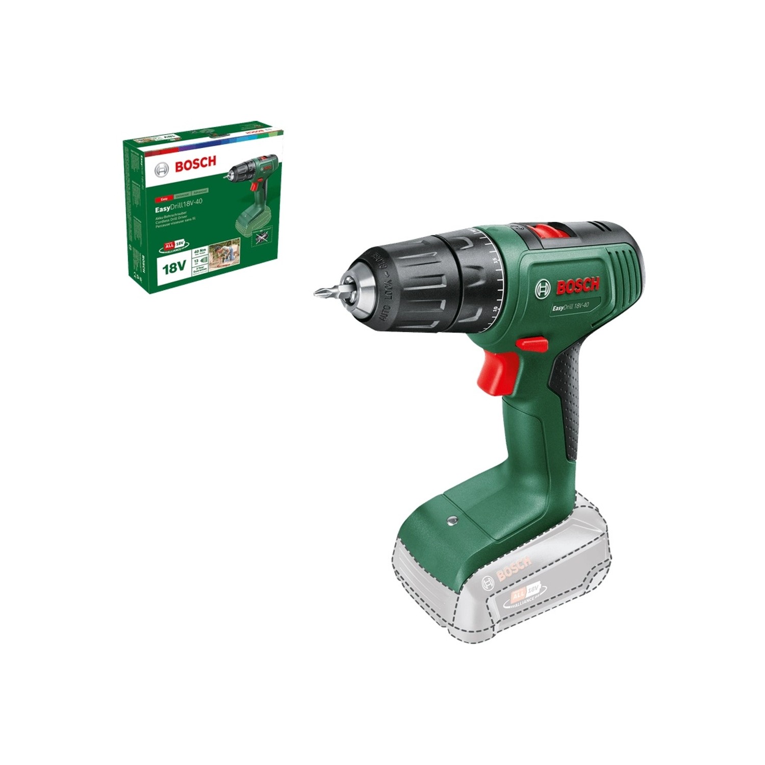 Bosch Aku vrtací šroubovák EasyDrill 18V-40 Solo
