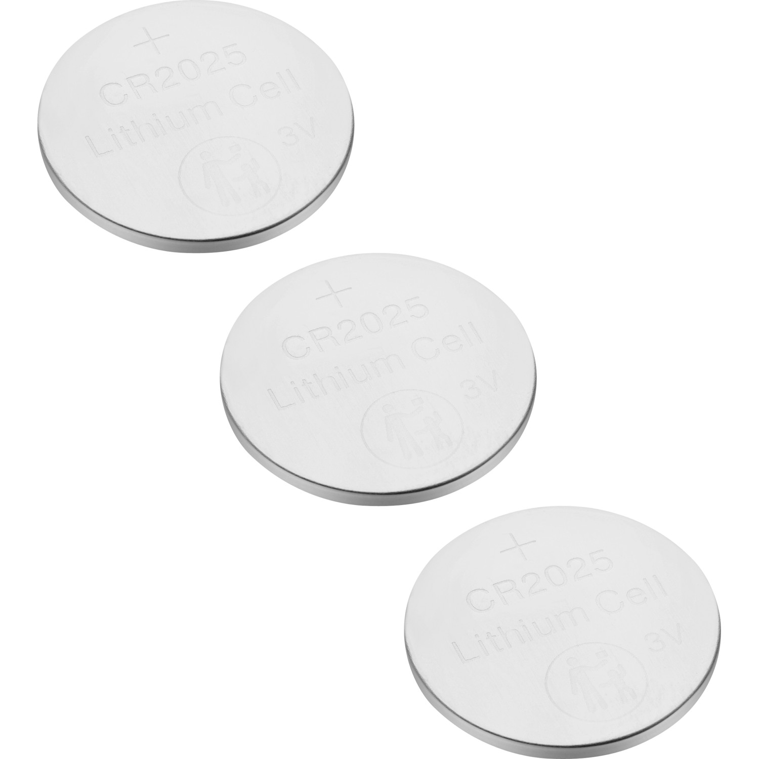 Lithiová knoflíková baterie CR2025, 3 ks