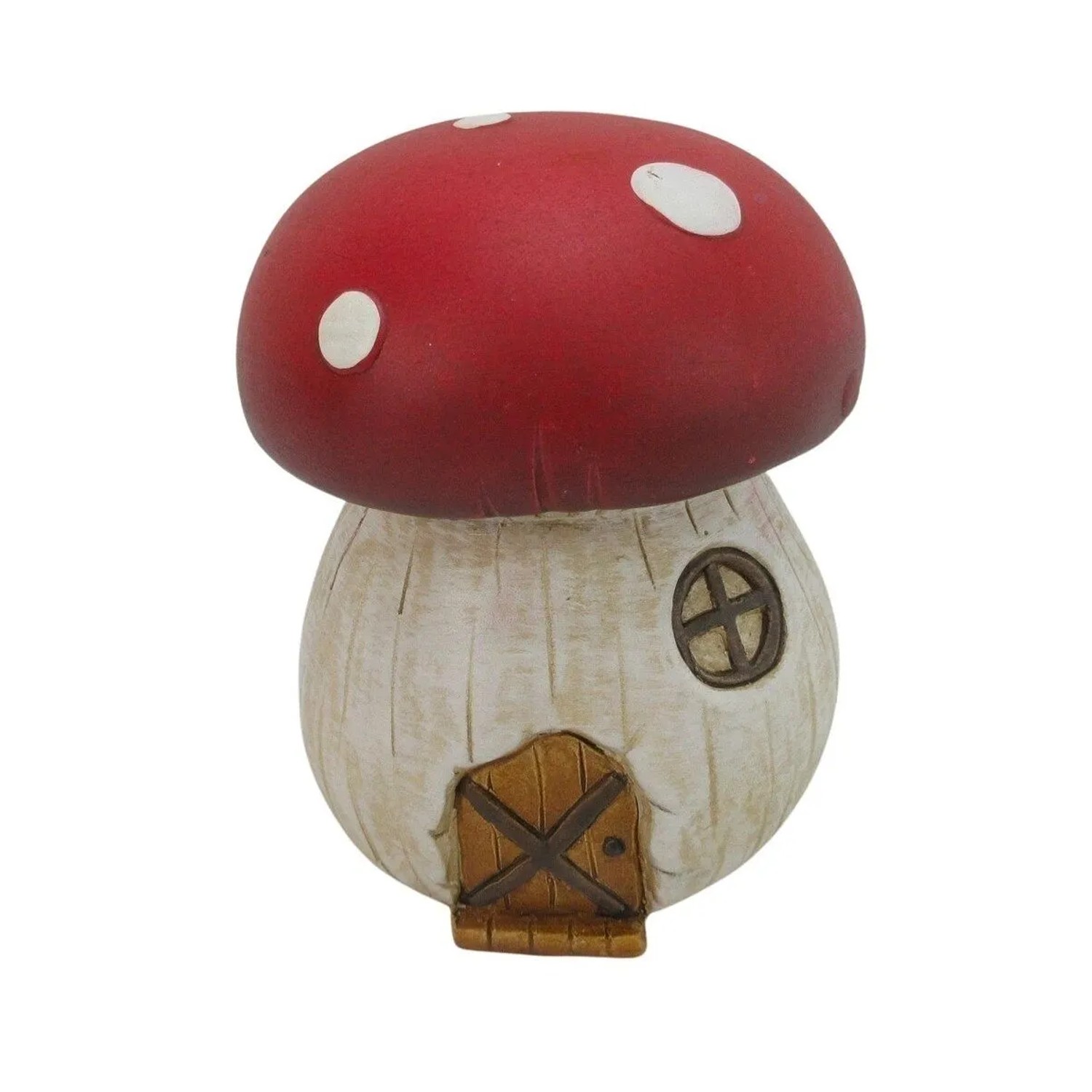 Boltze Dekorace houba Arnold, bílo-červená, 15,5 cm