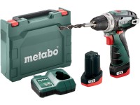 Metabo Aku vrtací šroubovák PowerMaxx BS Basic, 12 V, 2 Ah, vč. aku a kufru