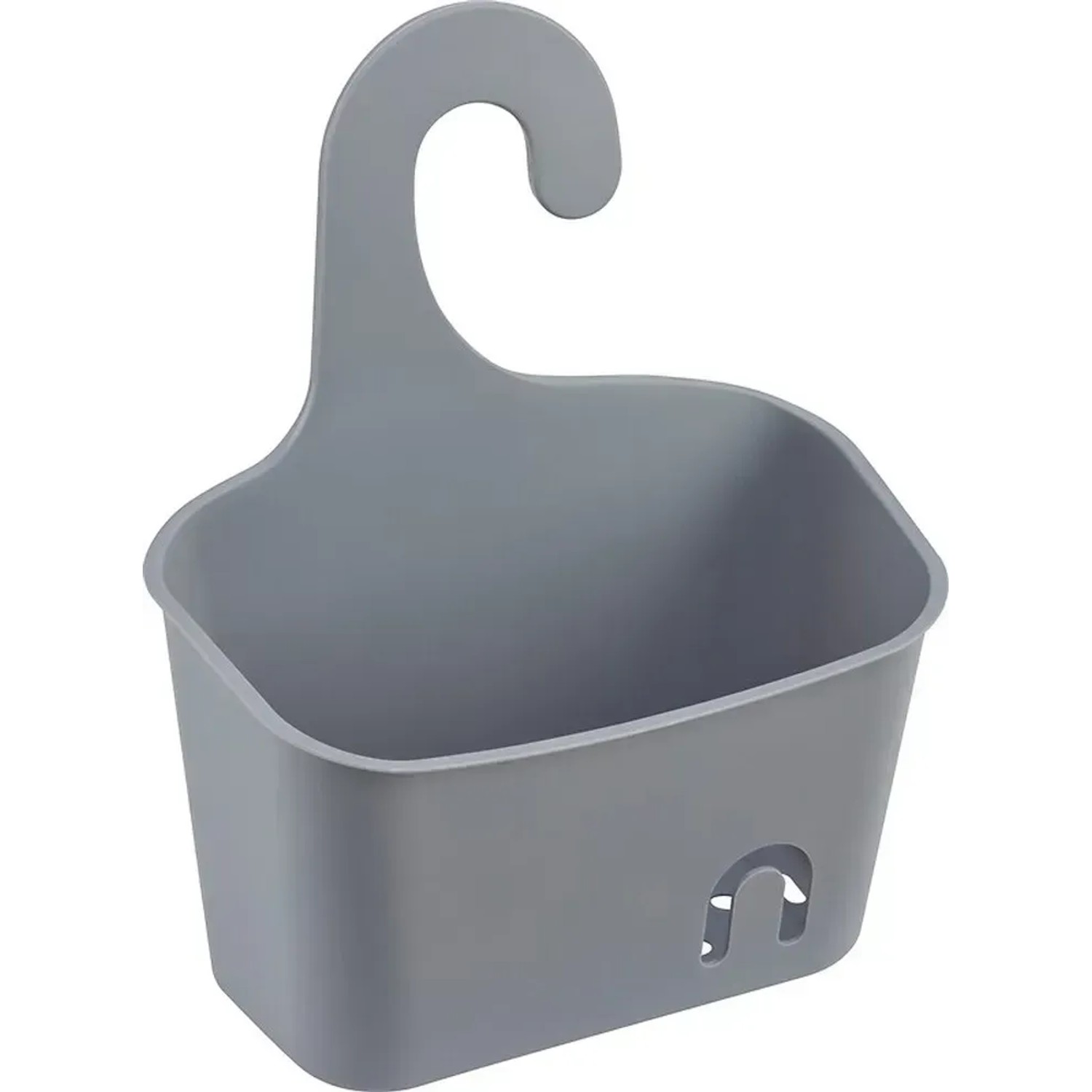 Závěsný košík světle šedý 20 x 9 x 25 cm