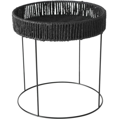 Boltze Home Collections Odkládací stolek Elo, černá, pr. 32 x 35 cm