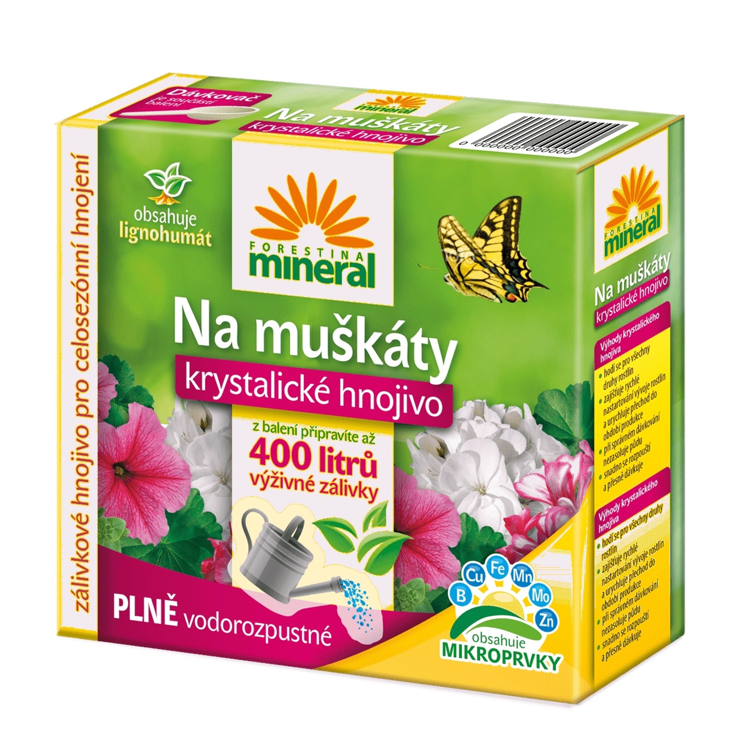 Forestina Hnojivo krystalické s lignohumátem na muškáty 400 g