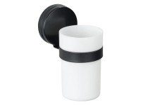 Wenko Držák kelímku na kartáčky Pavia Static-Loc černý 6 x 12 x 9 cm