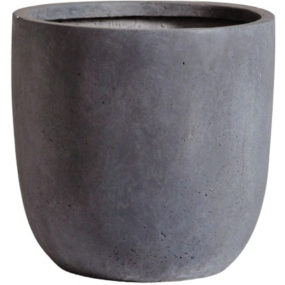 Mega Collections Květináč Clayfibre Egg Pot autentická šedá pr. 25 x 25 cm