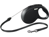 Flexi Lankové samonavíjecí vodítko New Classic, vel. S, 12 kg, černá, 8 m