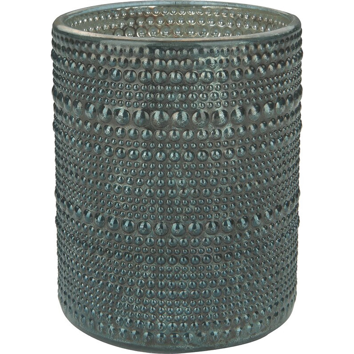 Svícen na čajové svíčky Dark Wonder, sklo, zelený, 12 x 10 x 10 cm