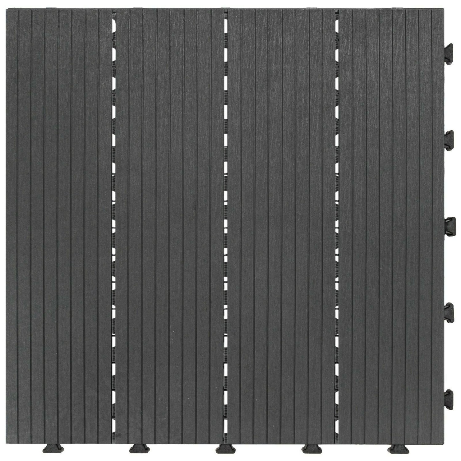 OBI Terasová dlaždice se zámkovým systémem, antracitová, 300 x 300 x 15 mm