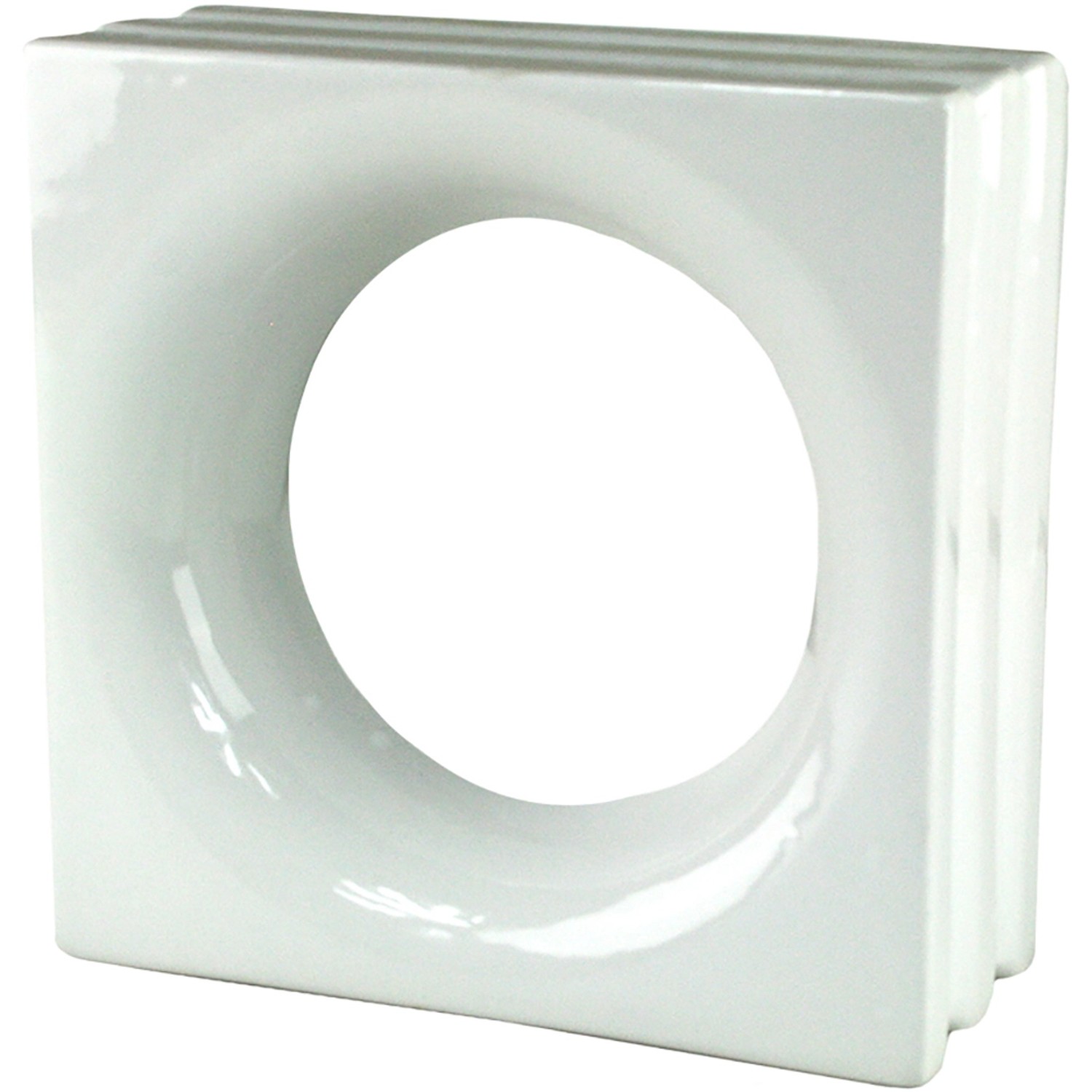 Fuchs Design Keramická luxfera Style'n Art Deko Loop bílá, 19 x 19 x 8 cm