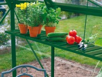 Vitavia Hliníková police skládací 120 cm x 31 cm zelená