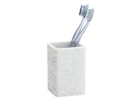 Wenko Kelímek na zubní kartáčky Villata polyresin 7,5 cm x 10 cm x 7,5 cm bílý