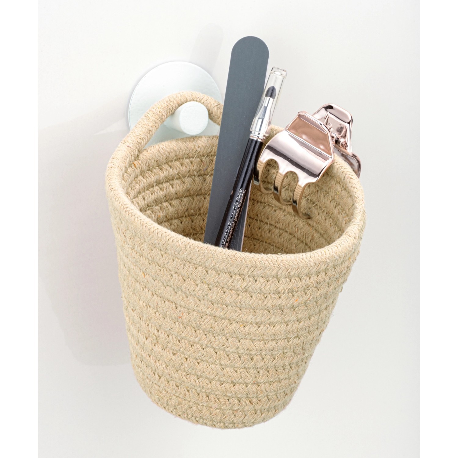 Wenko Úložný košík Soria béžový bavlna 12,5 cm x 12 cm x 14,5 cm