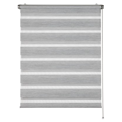 Schöner Wohnen Dvojitá roleta Tilda strukturovaná antracitová 80 x 210 cm