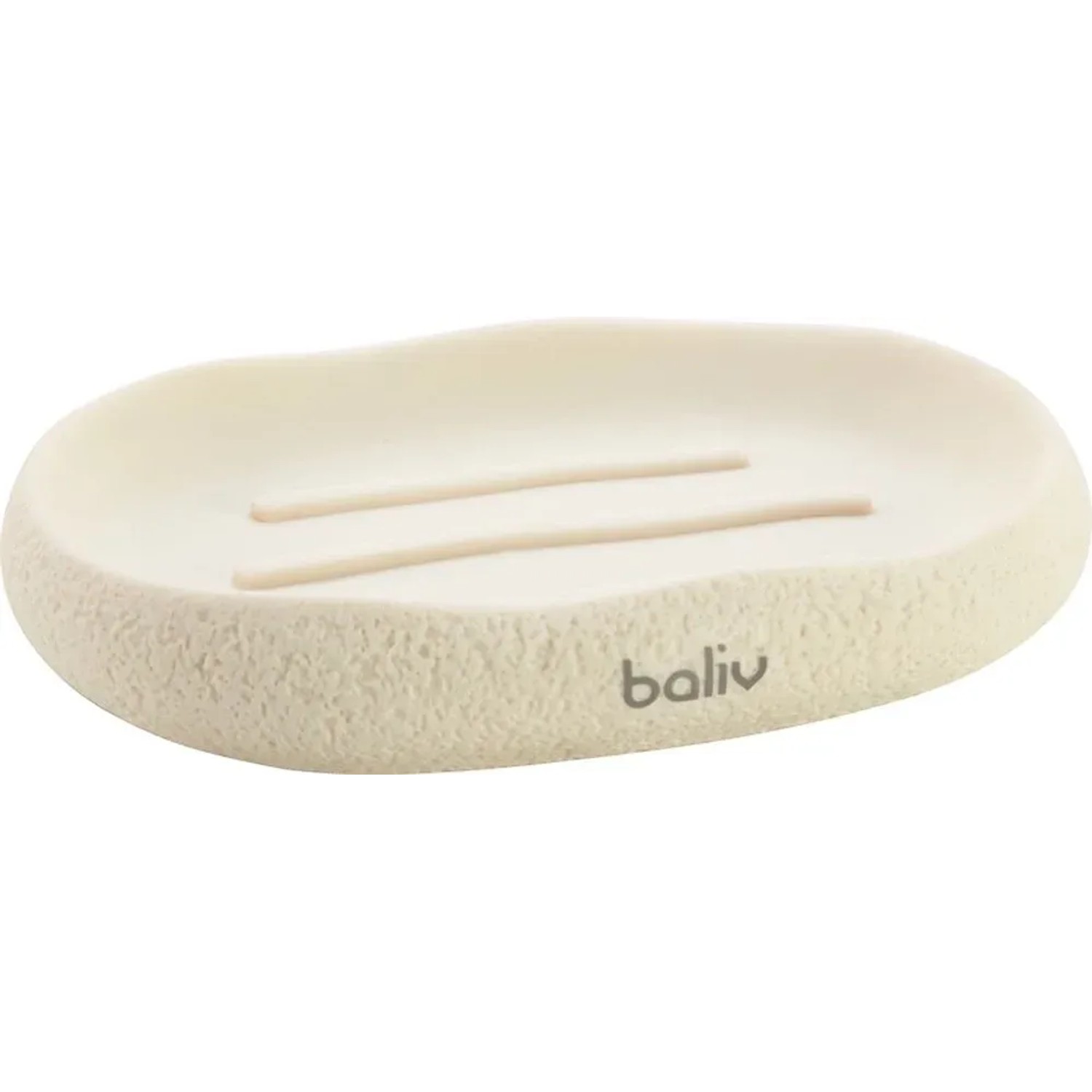 baliv Mýdlenka Cosy Wave Trend, béžová, polyresin, 13,3 x 9,4 x 2,3 cm