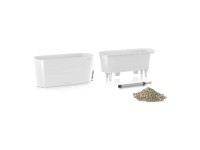 Lechuza Samozavlažovací truhlík DELTA 20 bílá lesklá, 40 x 15 x 18 cm