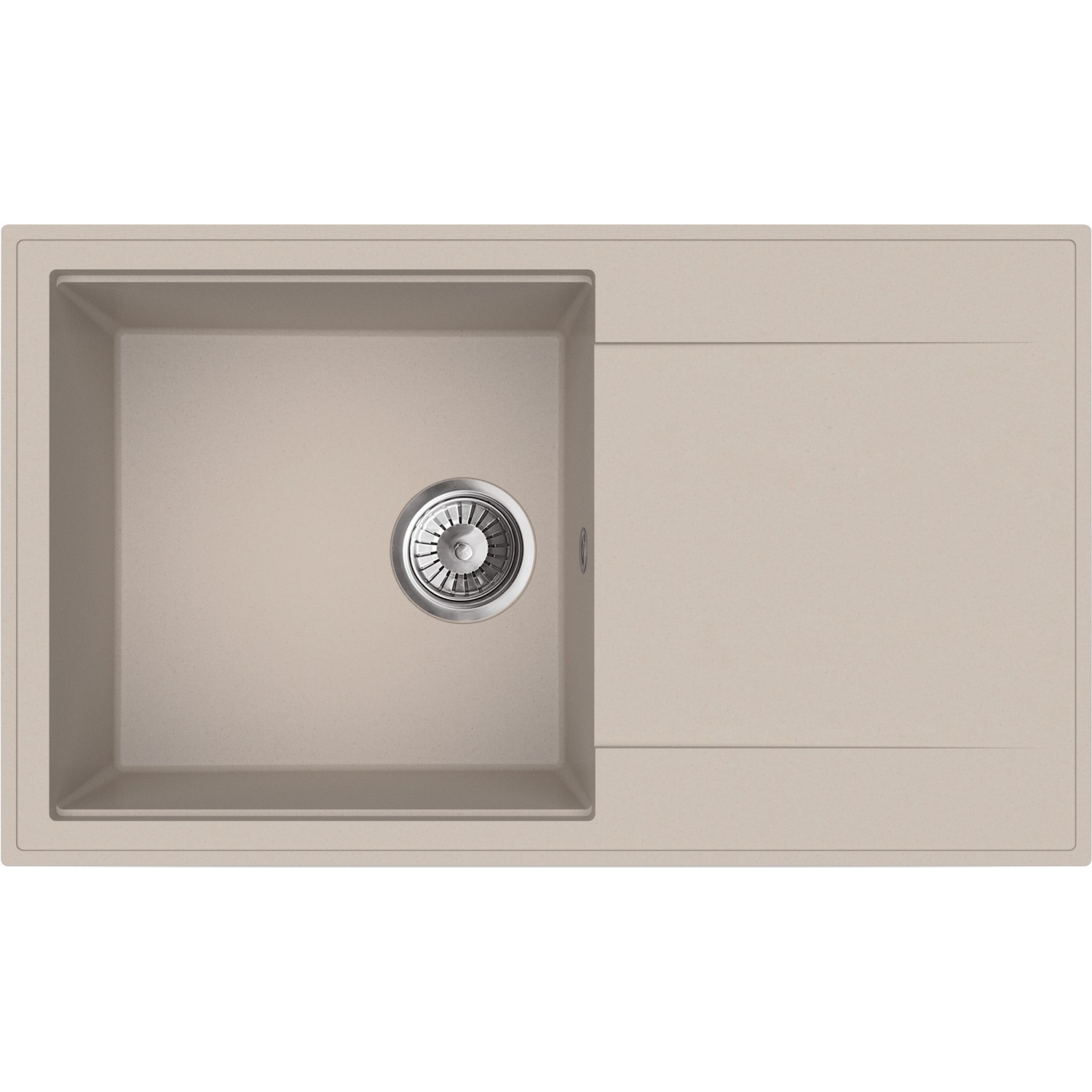 Miló Granitový dřez Palladio pískový 86 x 50 x 21,5 cm