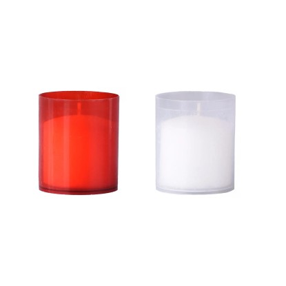 Z-TRADE Vklad do hřbitovní svíčky červený + bílý 4 x 50 g