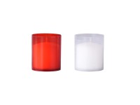 Z-TRADE Vklad do hřbitovní svíčky červený + bílý 4 x 50 g