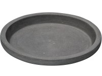 Miska pod květináč Leger kulatá šedá, 34 x 4 cm