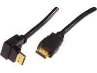 Schwaiger Vysokorychlostní HDMI kabel s Ethernetem, 90°, 1,3 m