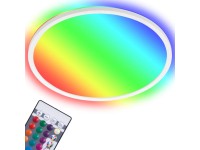 Briloner LED stropní svítidlo Slim bílé 15W 1850lm 4000K + RGB pr. 29,3 x 2,8 cm