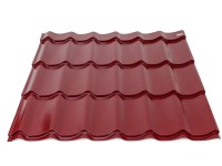 COVERNIT Plechová střešní krytina CLASSIC Tile RAL 3011 červená 1200 x 1200 mm