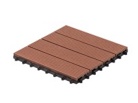 COVERNIT Terasová dlažba WPC Technodeck, teak, 300 x 300 mm