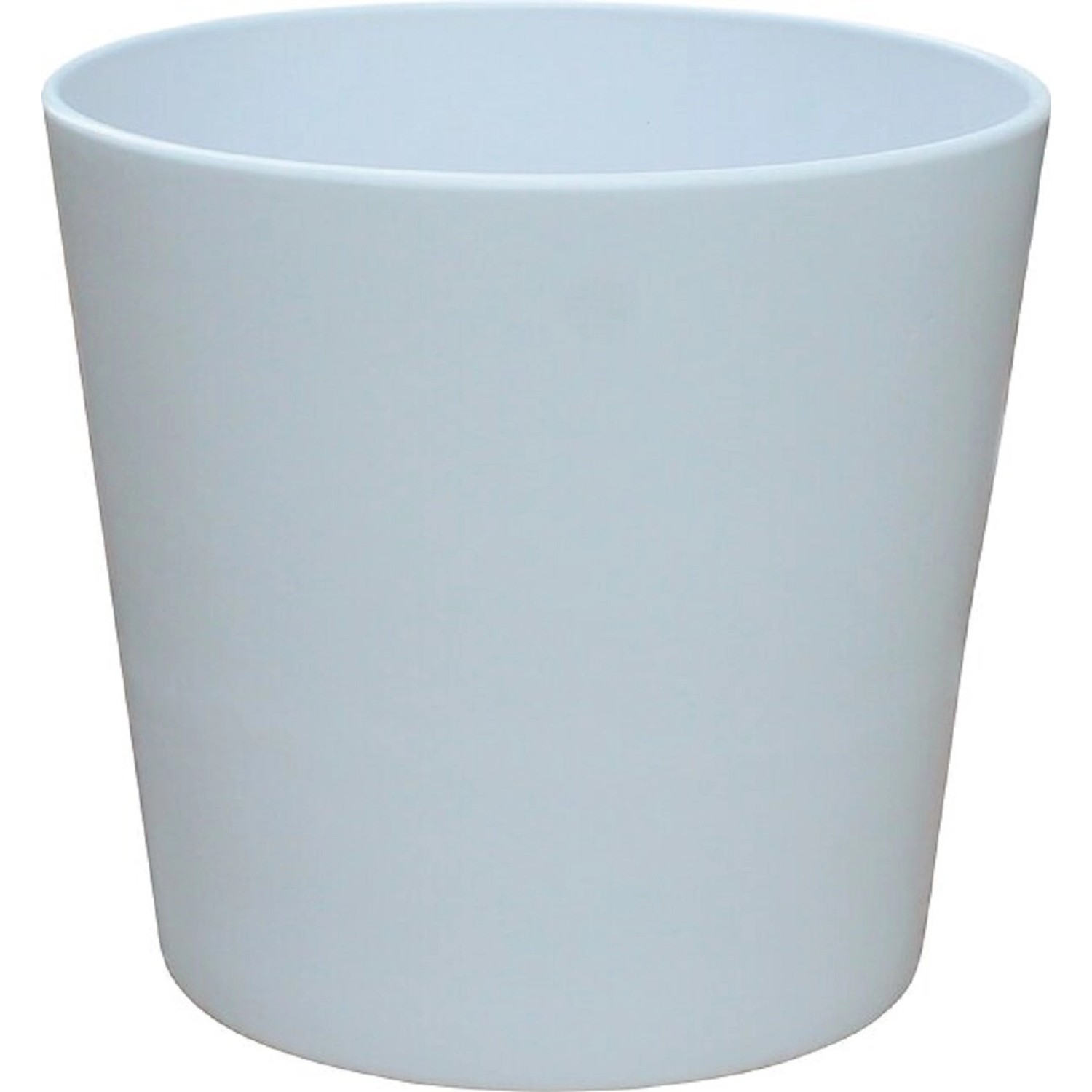 Obal na květináč kulatý bílý 16,5 x 15 cm