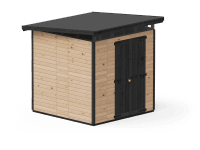 Upyard Dřevěný domek na nářadí Strongbox XL vč. základů hnědá 203 x 203 cm