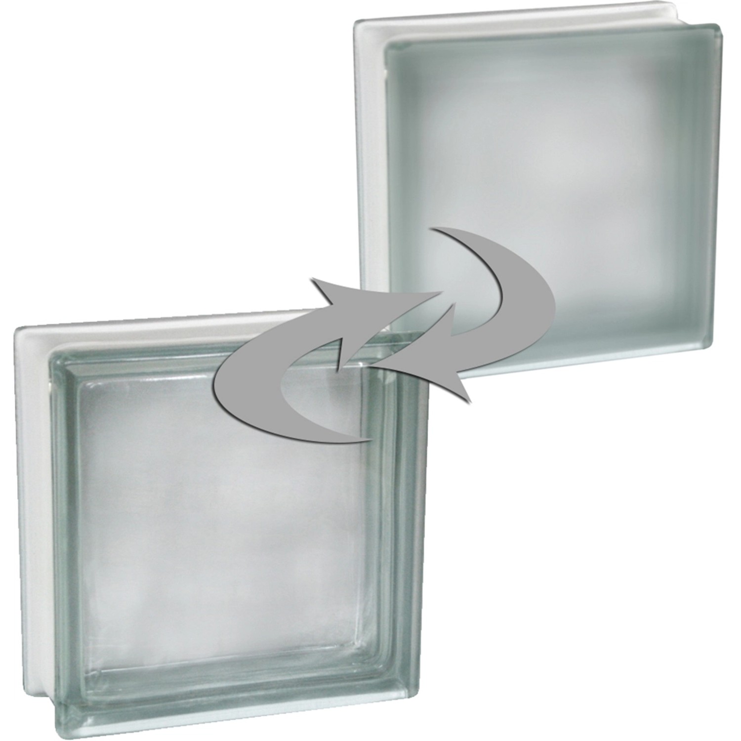 Fuchs Design Zvukotěsná luxfera Clear View lesklá/mléč.sklo, bílá, 19 x 19 x 8cm