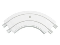 Gardinia Arkýřový oblouk dvoudrážkový GE2 bílý 17,5 cm x 17,5 cm