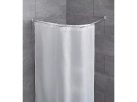 Kleine Wolke Zaoblená rohová sprchová tyč chromová, pr. 25 mm, 90 x 90 cm