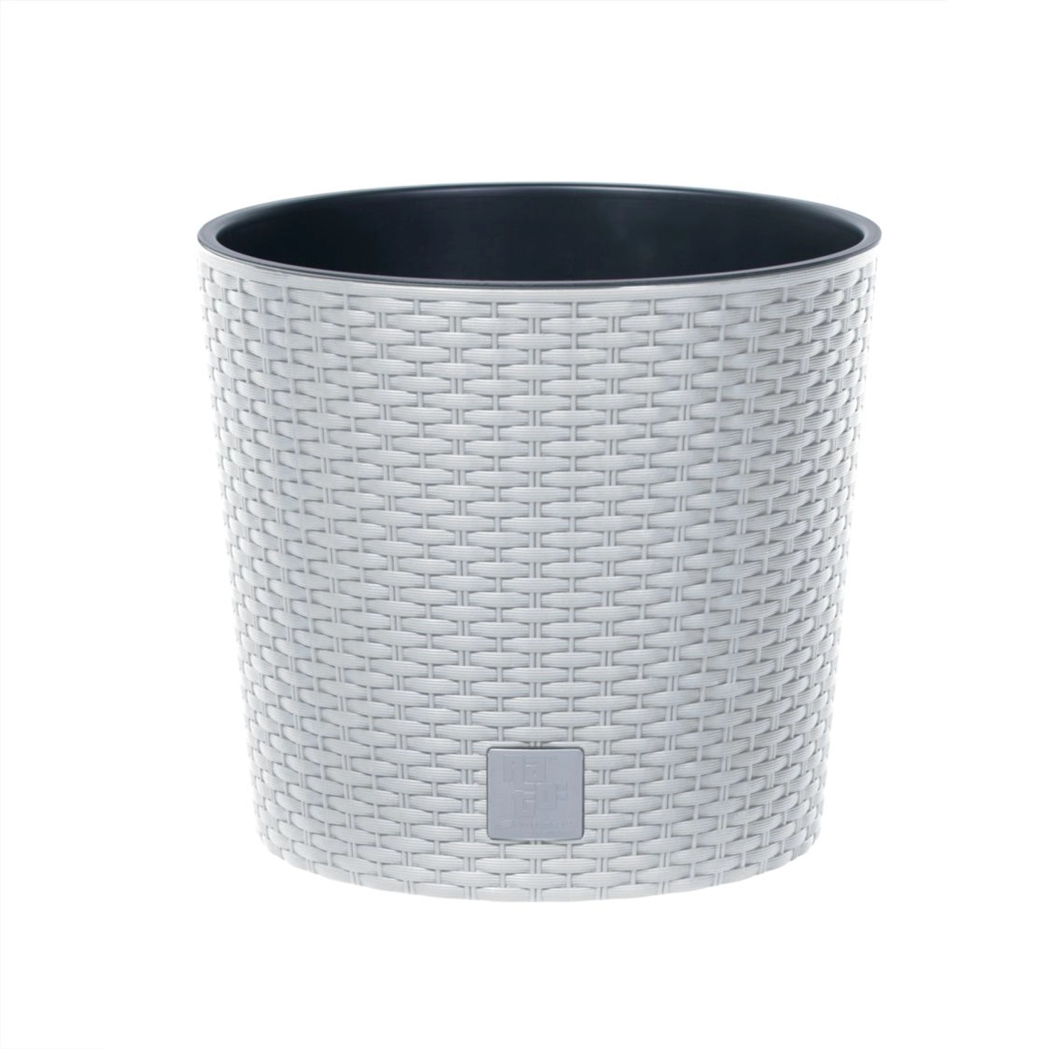 Prosperplast Květináč s vkladem Rato Round 20 cm, bílý