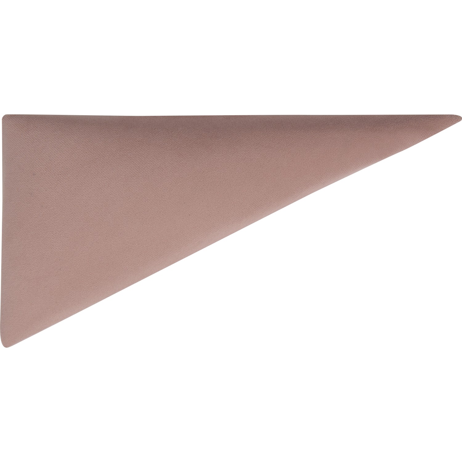 Nástěnný polstr trojúhelník 15 cm x 30 cm růžový sametový