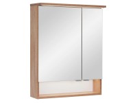 A-Interiéry Zrcadlová skříňka s LED osvětlením Doria N 60 ZS, dub country A-Interiéry Zrcadlová skříňka s LED osvětlením Doria N 60 ZS, dub country