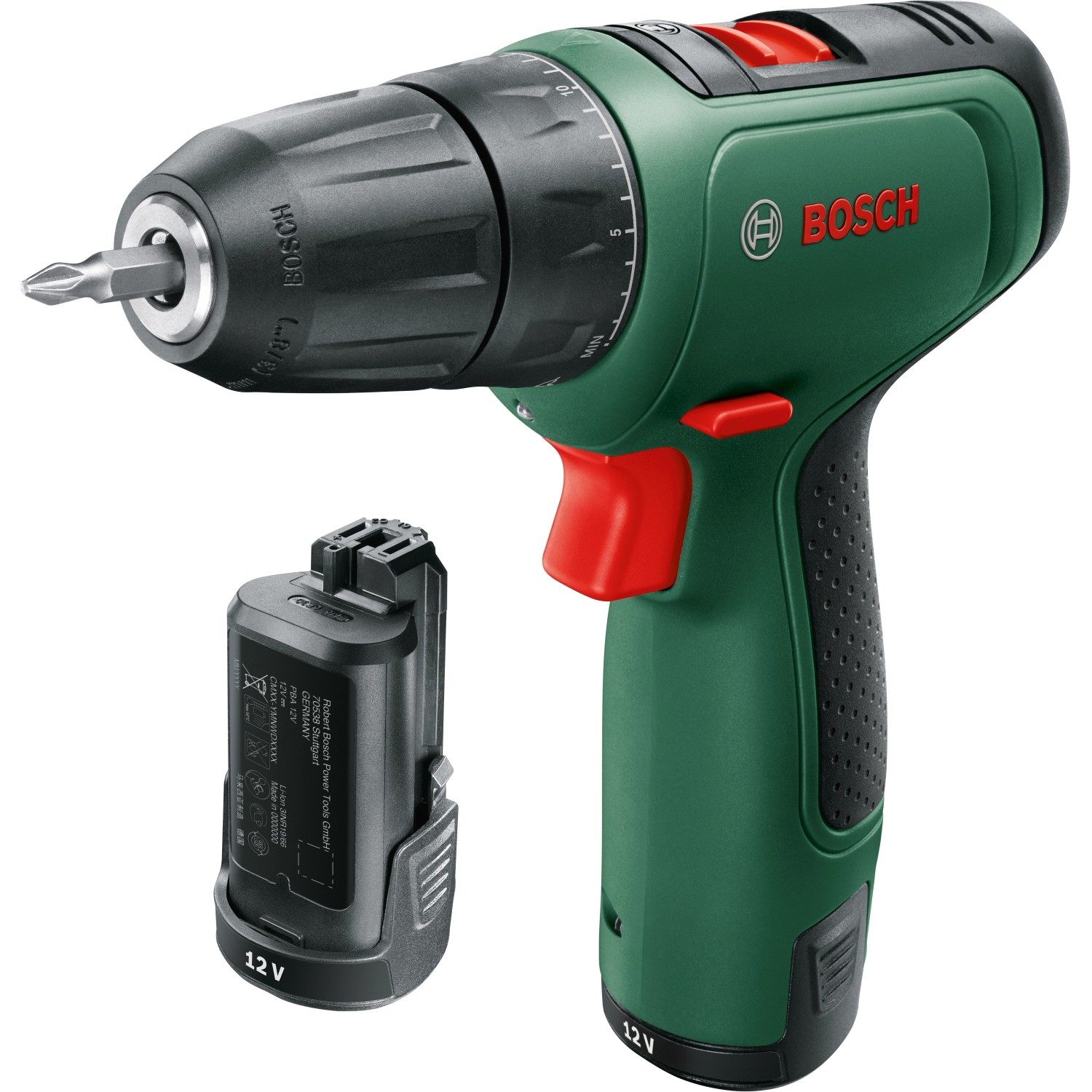 Bosch Aku šroubovák Easydrill 1200 se 2x 1,5 Ah a sadou vrtáků/bitů