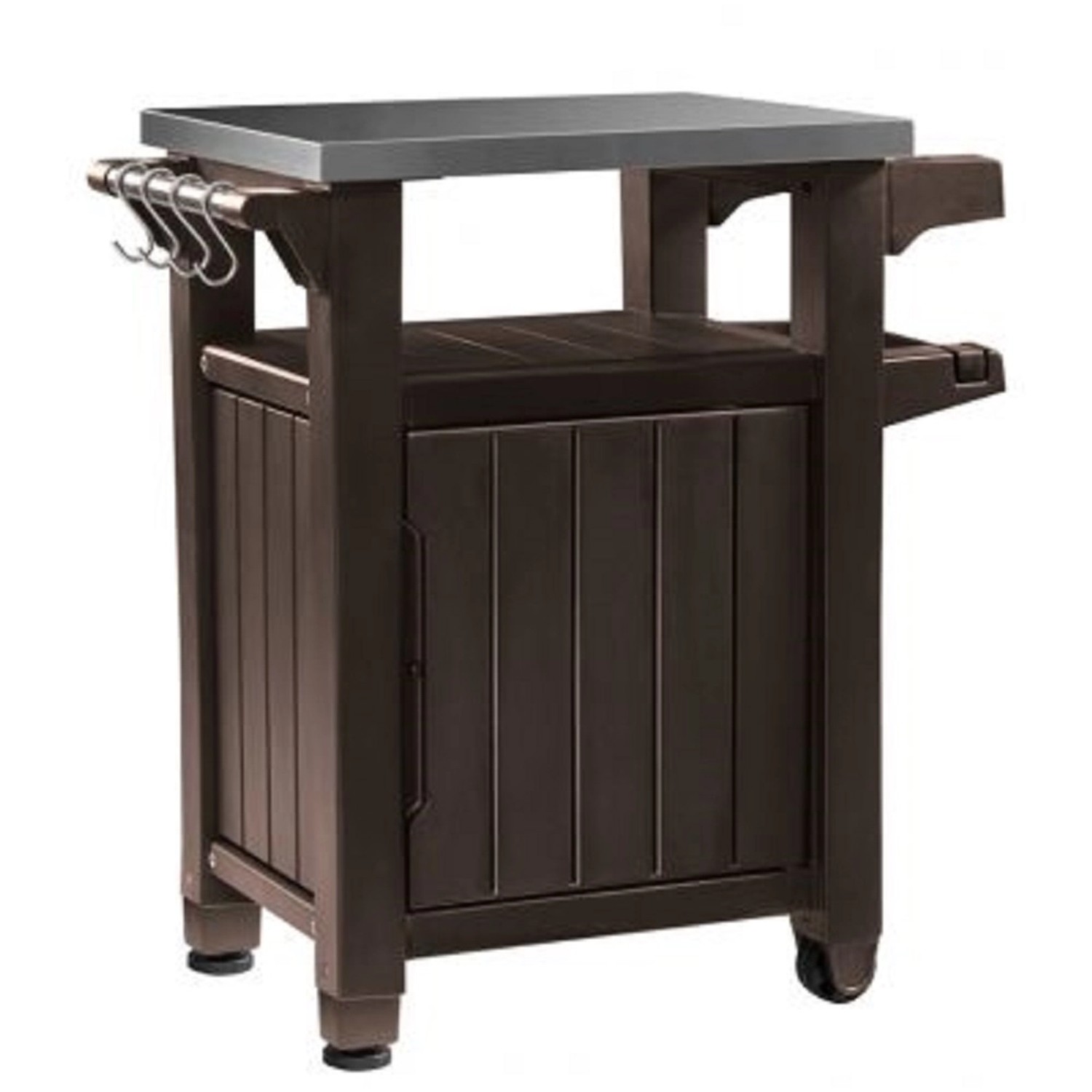 Multifunkční úložná skříňka a stolek Keter Unity Storage Buffet - 70 x 54 x 90 cm - Brown