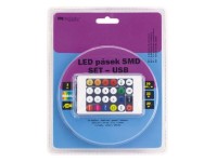 FK Technics SET LED pásek Magic RGB s IR ovladačem, USB napájení, 22W, 4000K, 3m