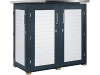 Weka Zahradní skříň Garten Q Teras, antracitová, 161 x 170 x 85 cm