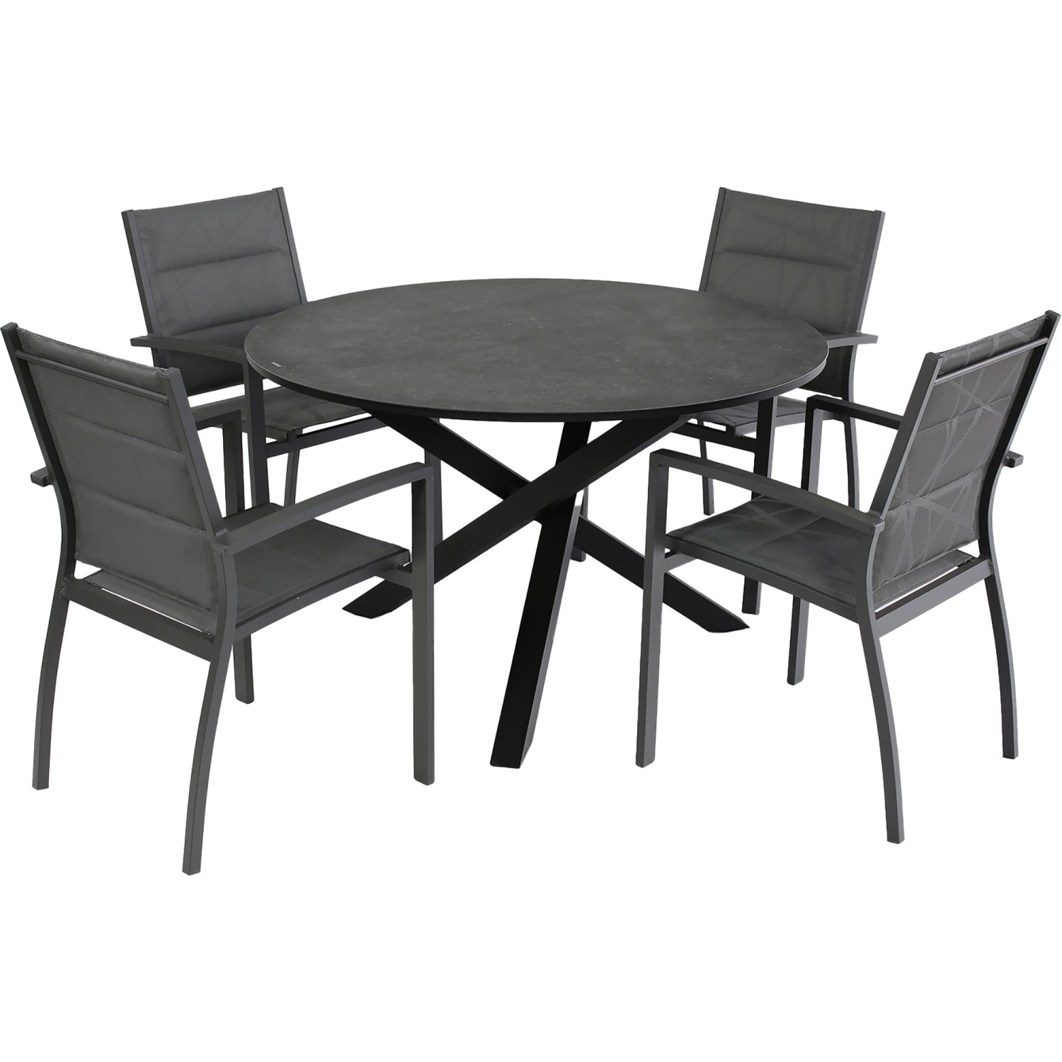 IDEA Sestava zahradního nábytku Baltimora antracitová 5dílná