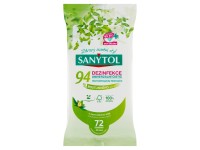 Sanytol Dezinfekční univerzální jednorázové utěrky rostlinného původu, 72 ks Sanytol Dezinfekční univerzální jednorázové utěrky rostlinného původu, 72 ks
