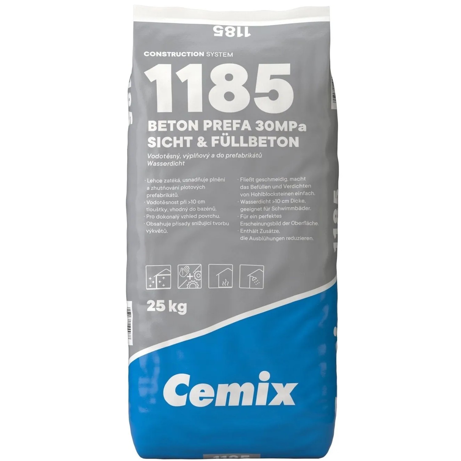 Cemix 1185 Beton PREFA 30 MPa, 25 kg